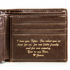 Personalized Bifold Wallet: Circle - Best Gift For Dad