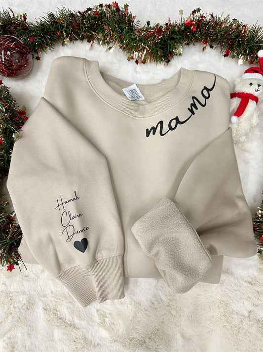 Custom Collar Mama Sweatshirt (Early Christmas Sale)