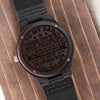 To My Dad Engraved Wooden Watch | You Are My Inspiration | Gift For Dad From Son